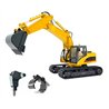 HUINA 1535-1 1/14TH SCALE RC EXCAVATOR 2.4G 15CH w/DIE CAST BUCKET (+ DRILL+ GRIPPER)