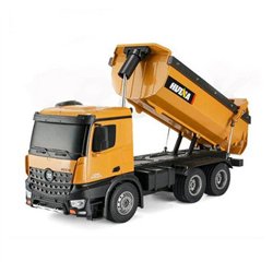 HUINA 1573 1/14 RC TIPPER/DUMP TRUCK 2.4G 10CH WITH DIE CAST CAB, BUCKETS and WHEELS