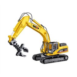 HUINA 1713 1:50 SCALE EXCAVATOR W/LOG GRAPPLE STATIC MODEL