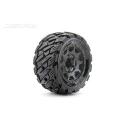 Jetko EX Tyre ST Rockform Black Wheel 2.8" Hex 12-14-17mm (2)