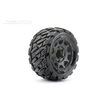 Jetko EX Tyre ST Rockform Black Wheel 2.8" Hex 12-14-17mm (2)