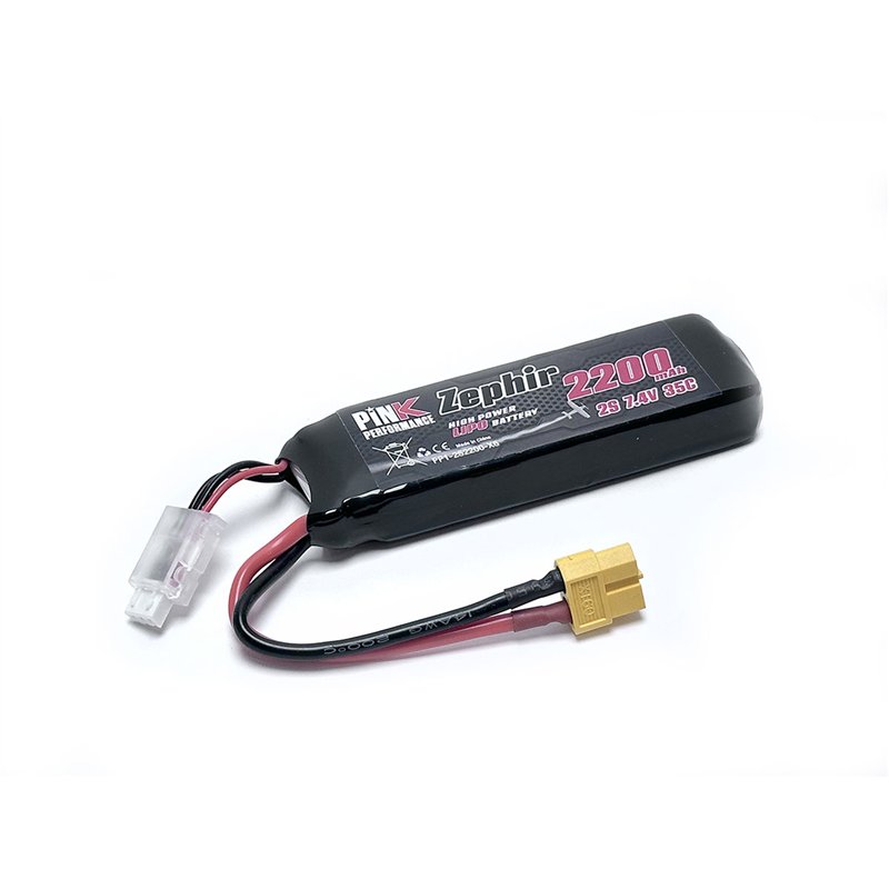 Pink Performance Zephir LiPo 2S 7.4V-2200-35C (XT60) 106x35x15mm 122g