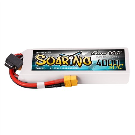 Gensace Soaring LiPo 3S 11.1V-4000-30C (XT60) 136x42.5x22.5mm 290g GT