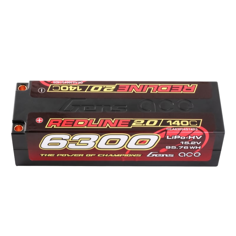 GensAce Redline 2.0 4S HV 15.2V-140C-6300 139x47x37mm 452g