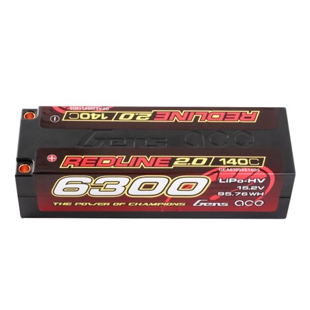 GensAce Redline 2.0 4S HV 15.2V-140C-6300 139x47x37mm 452g