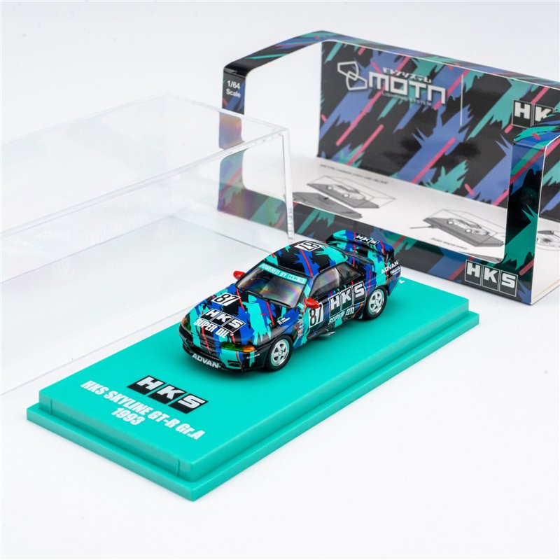 Kyosho MOTN Led System 1:64 Minicar Book Nissan Skyline GT-R HKS 87