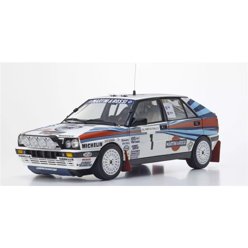 Kyosho 1:18 Lancia Delta HF Integrale (8V) Olympus 1988 Martini Nr.1