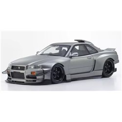 Kyosho 1:18 Samurai Collection Skyline GT-R R34 Khyzyl Saleem Gray