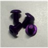 Insex skruv med kullrig skalle M4x6mm i lila aluminium