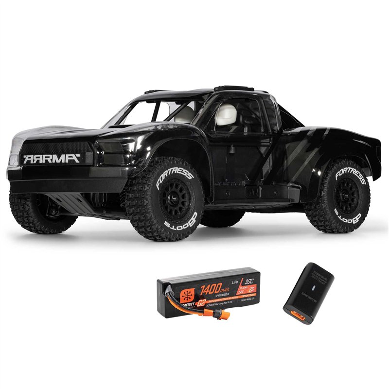 ARRMA 1/16 MOJAVE GROM 4X4 RTA KIT Brushed Desert Truck (Battery & Charger Included) Clear/Black