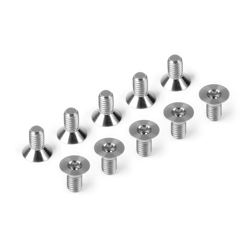 Titanium Hex Flat Head Screw Sfh M3x6 (10)