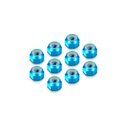 Alu Nut M4-Blue (10)