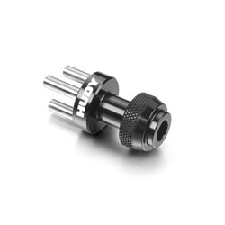 Alu Nut 3-Pins Wheel Adapter - Front/Rear - 1/12 Pan Car