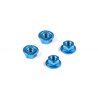 Alu Nut M4 With Serrated Flange - Blue (4)