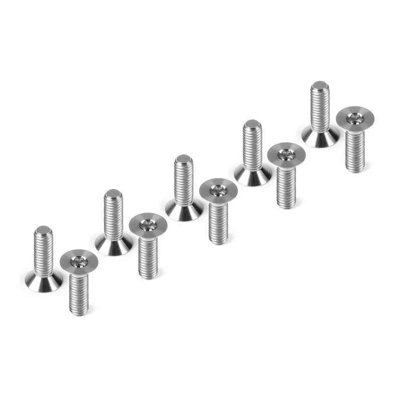 Titanium Flat Head Screw M3x10 (10)