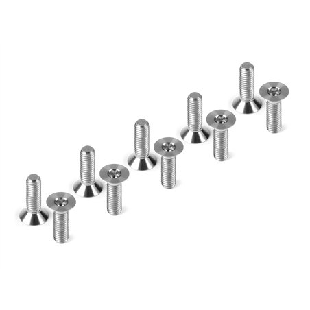 Titanium Flat Head Screw M3x10 (10)
