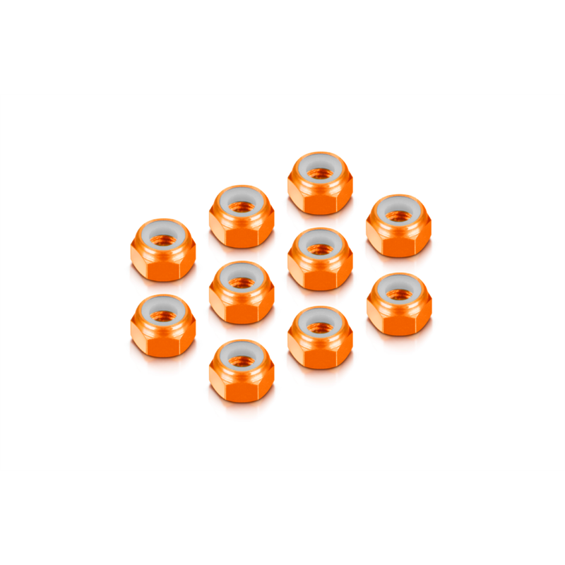 Nut M4 - Orange(10)