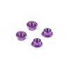 Alu Nut M4 With Serrated Flange - Violet (4)