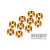 Alu Countersunk Shim - Orange (10)