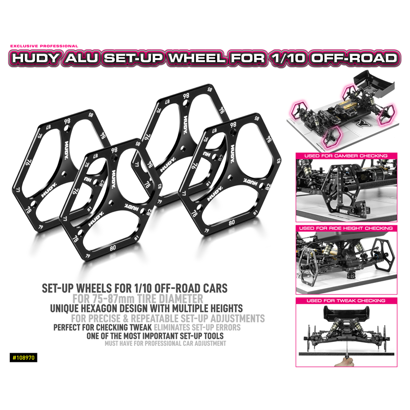 Alu Set-Up Wheel for 1/10 Off-Road