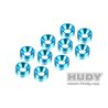 Alu Countersunk Shim - Blue (10)