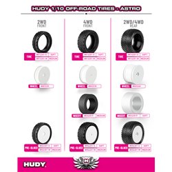 1/10 Off-Road Pre-Glued Tire 2WD Front Dirt - 303 - Soft (2)