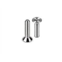 HUDY TITANIUM FLAT HEAD SCREW M3x25 (4)