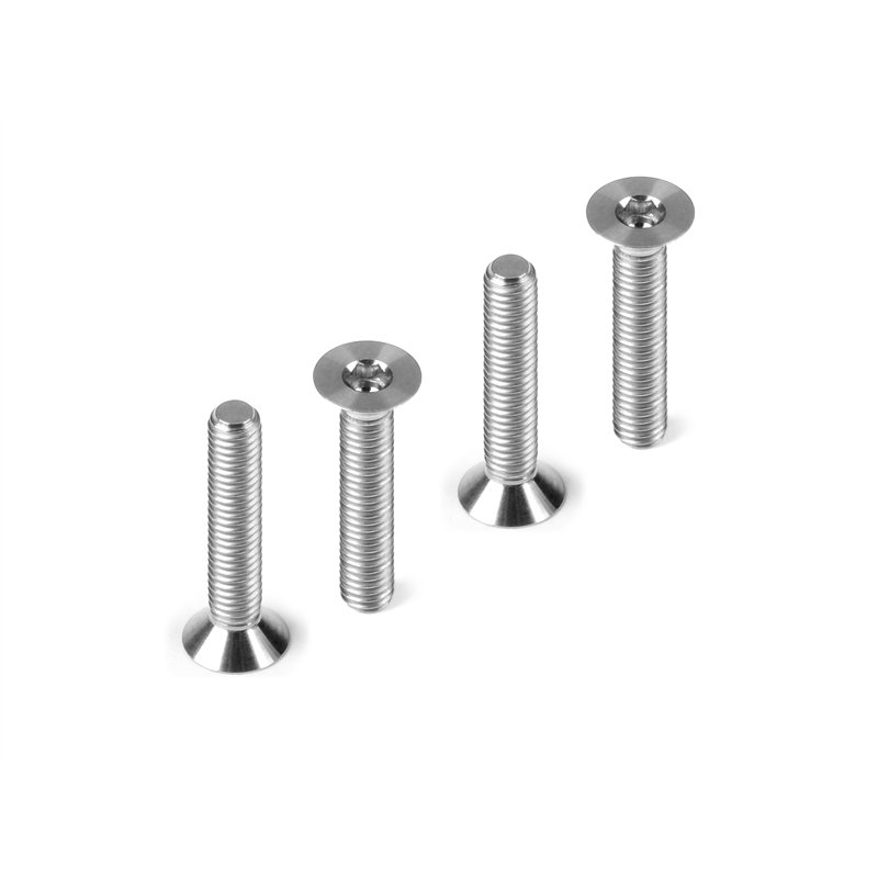 Titanium Flat Head Screw M3x16 (4)