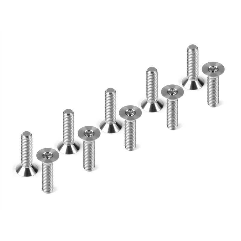 Titanium Flat Head Screw M3x12 (10)