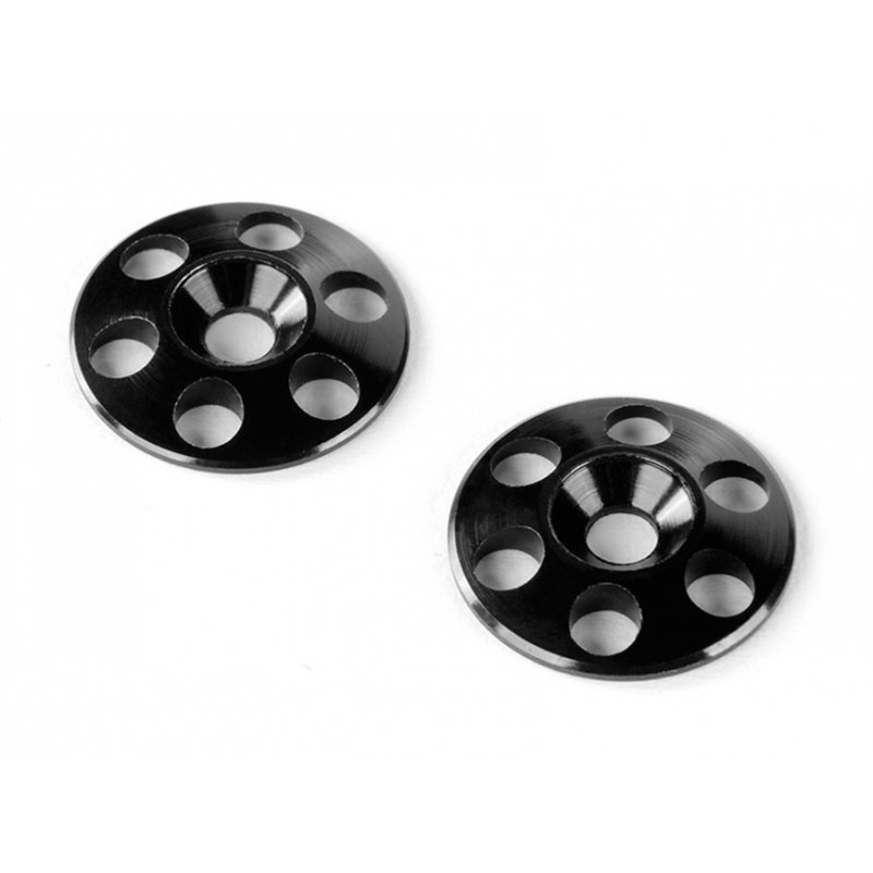 Alu Rear Wing Shim - Black (2)