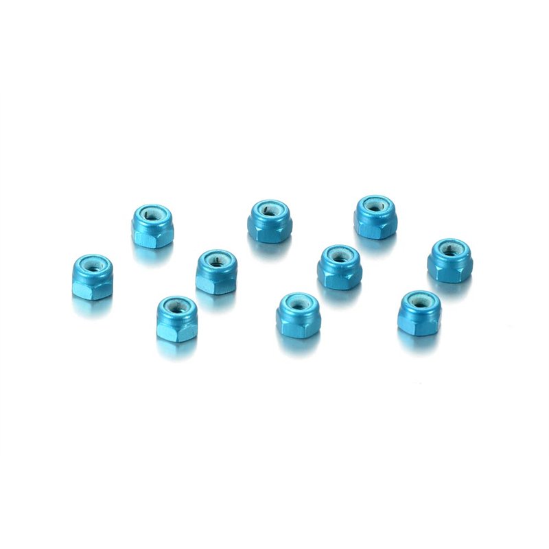 Alu Nut M3 - Blue (10)