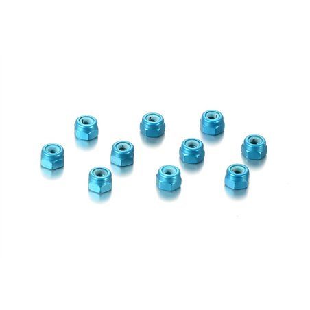 Alu Nut M3 - Blue (10)