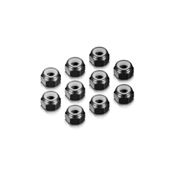 Alu Nut M4 - Black (10)