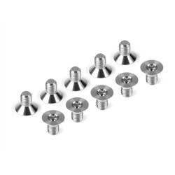 Titanium Flat Head Screw M3x5 (10)