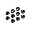 Alu Countersunk Servo Shim - Black (10)