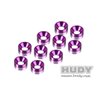 Alu Countersunk Shim - Violet (10)