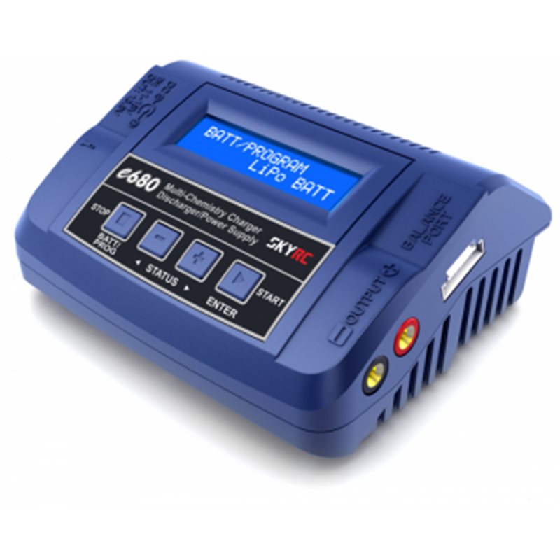 SkyRC e680 Laddare LiPo/LiFe/LiHV, NiMH 80W 240VAC SkyRC e680 Laddare LiPo/LiFe/LiHV, NiMH 80W 240VAC