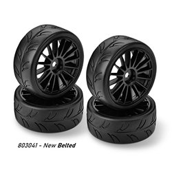 1/10 Pre-Cut Slick Belted Tires Right & Left (2+2)
