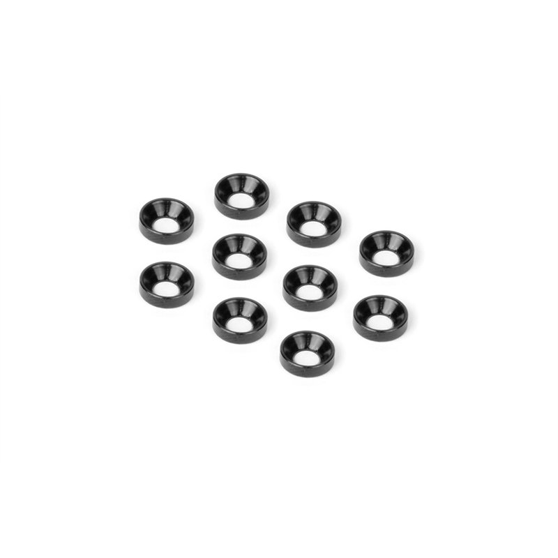 Alu Countersunk Shim - Black (10)