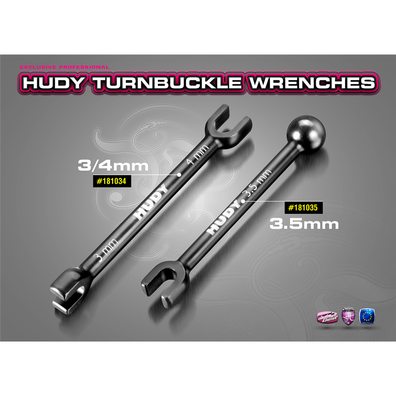 Spring Steel Turnbuckle Wrench 3 & 4mm