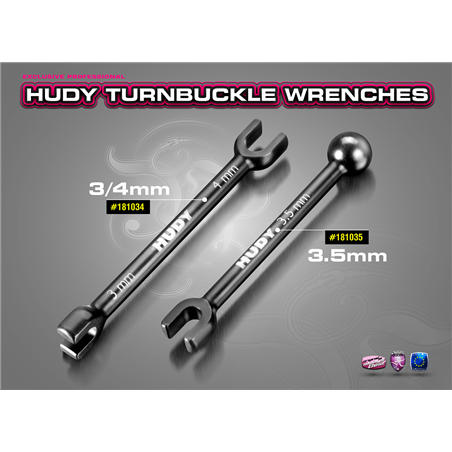 Spring Steel Turnbuckle Wrench 3 & 4mm