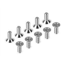 Titanium Flat Head Screw M3x8 (10)