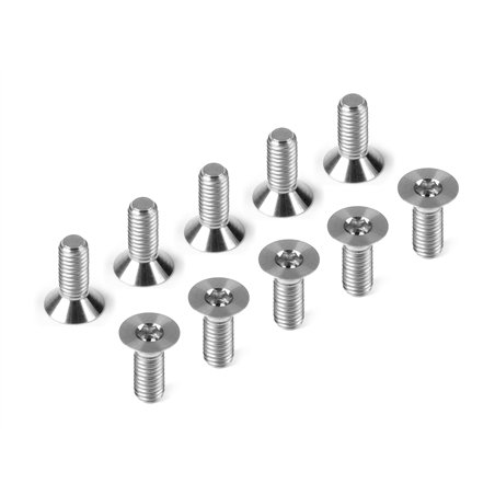 Titanium Flat Head Screw M3x8 (10)