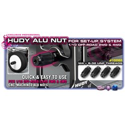 Alu Nut for 1/10 Off-Road Set-Up System (4)