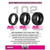 HUDY 1/10 OFF-ROAD PRE-GLUED TIRE 4WD FRONT CARPET - 102 - MEDIUM (2)