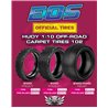 HUDY 1/10 OFF-ROAD PRE-GLUED TIRE 4WD FRONT CARPET - 102 - MEDIUM (2)