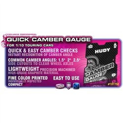 Graphite Quick Camber Gauge 1/10 Touring 1.5° 2° 2.5°