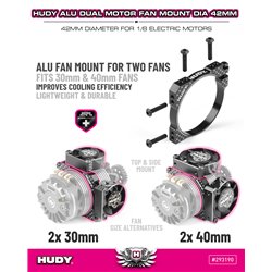 Carbon Dual Side Fan Extension For Alu Dual Motor Fan Mount