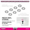 Bodypost Hole Protector Vinyl Sticker 7x16x0.5mm (8)