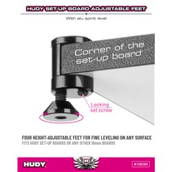 10mm Set-Up Board Level Adjustable Feet (4)
